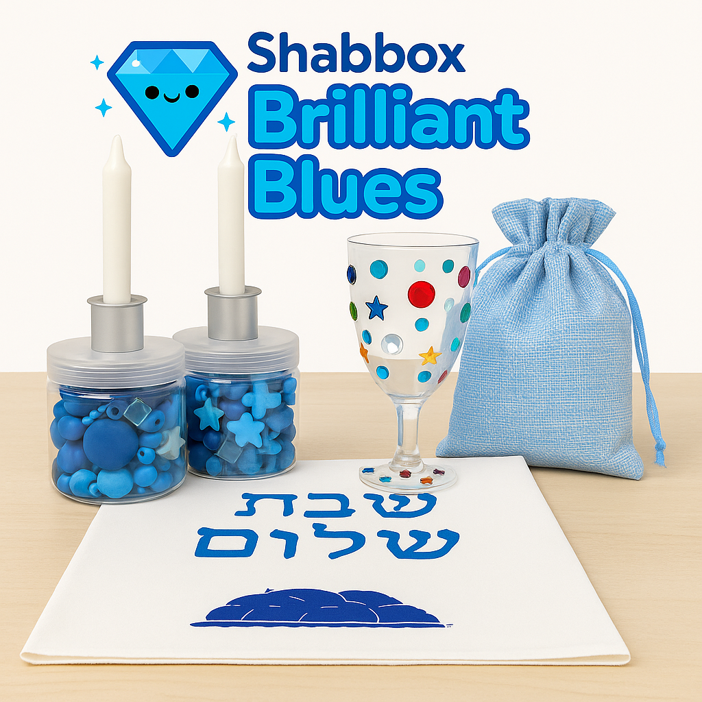 Shabbat Set: Brilliant Blues